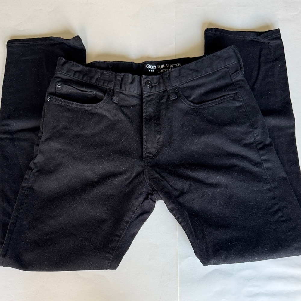 Gap Mens Slim Fit Black Jeans